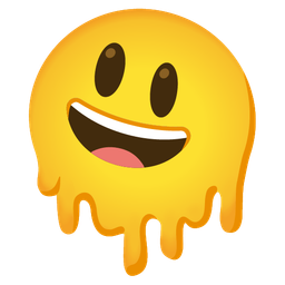 Melting face and Grinning face with big eyes