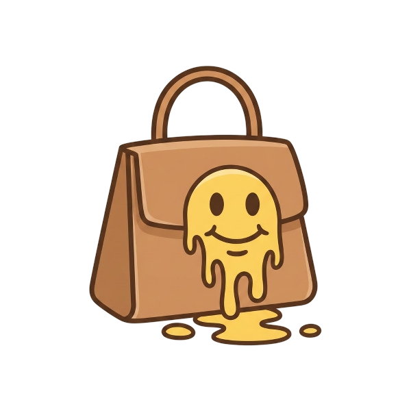 Melting face and Handbag