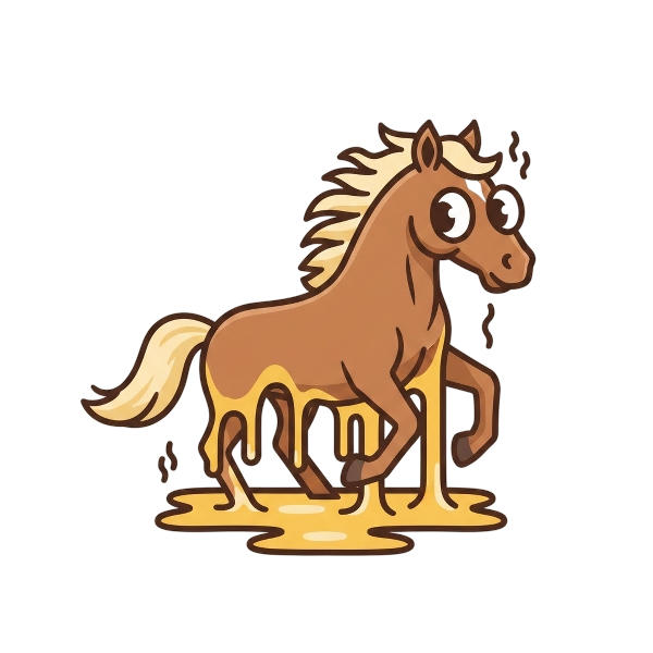 Melting face and Horse