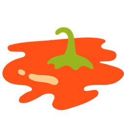 melting face and hot pepper