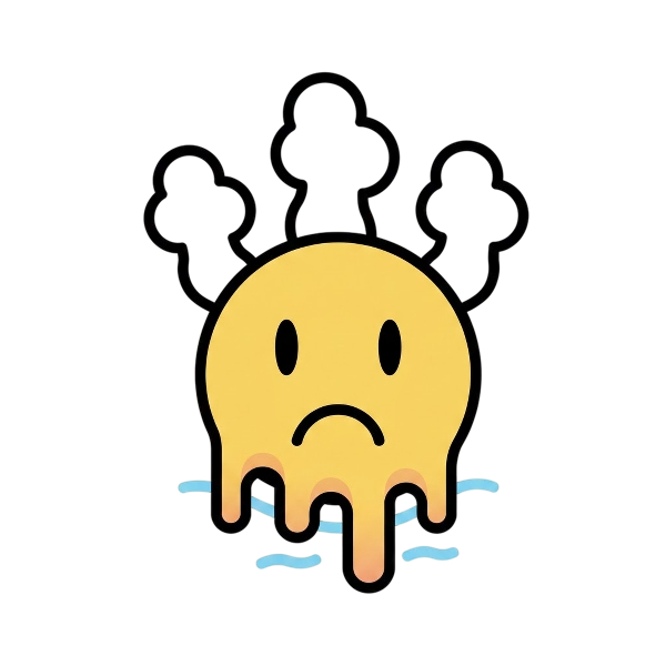 Melting face and Hot springs