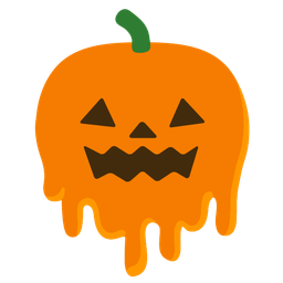 melting face and jack-o-lantern