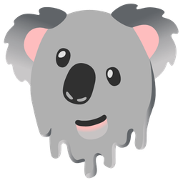 melting face and koala