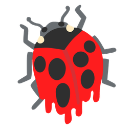 melting face and lady beetle