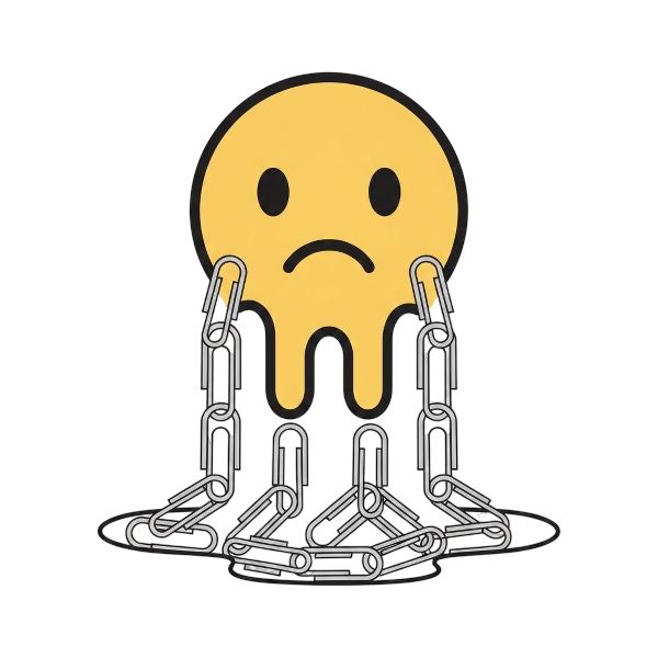 Melting face and Linked paperclips