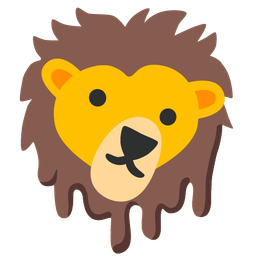 melting face and lion