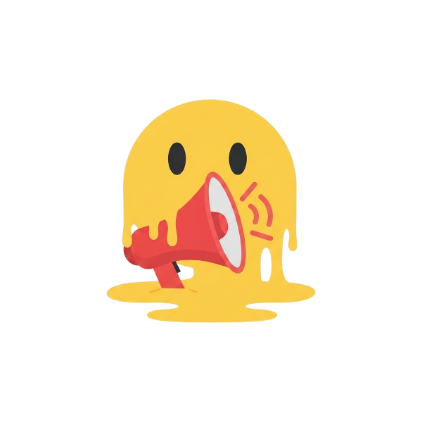 Melting face and Megaphone