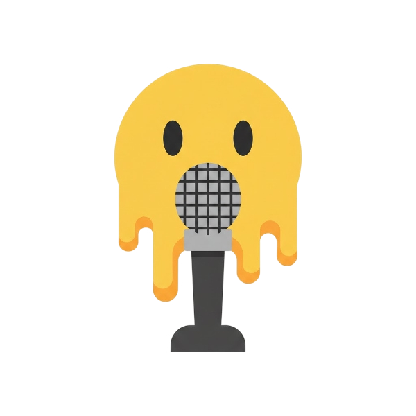 Melting face and Microphone