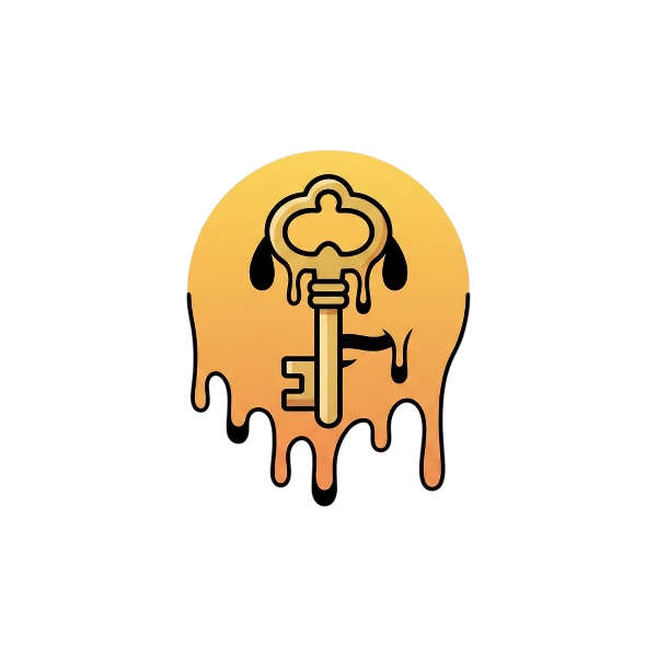 Melting face and Old key