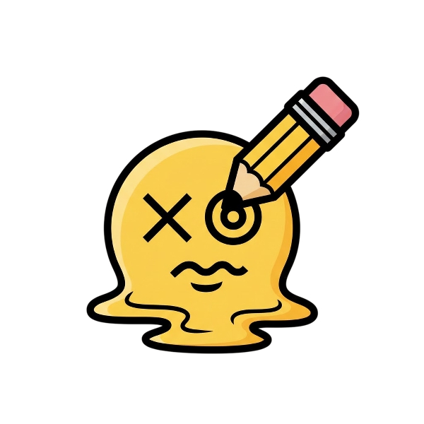 Melting face and Pencil