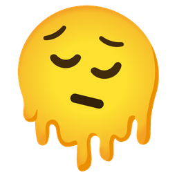 melting face and pensive face