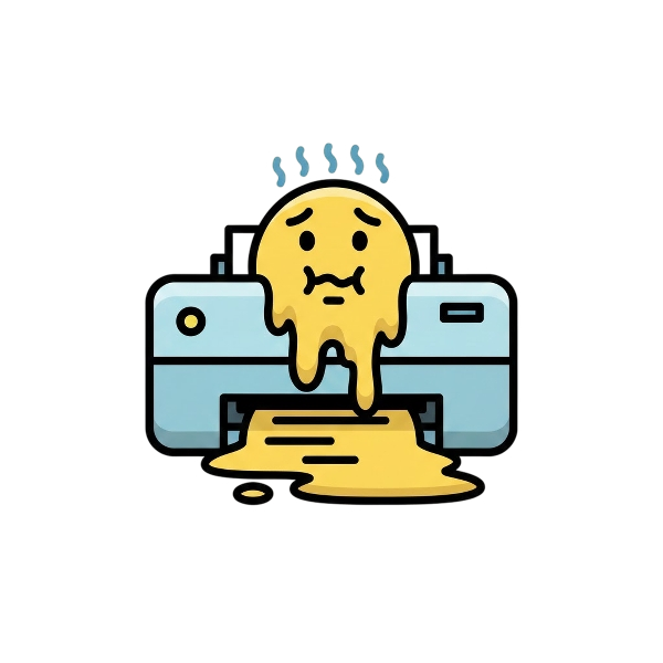 Melting face and Printer