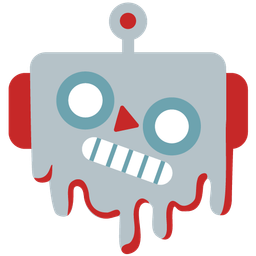 melting face and robot