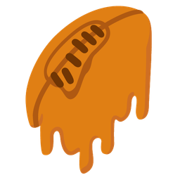 melting face and rugby football