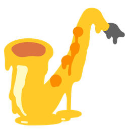 melting face and saxophone