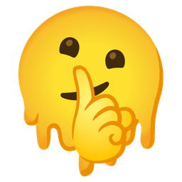 melting face and shushing face