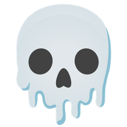 melting face and skull