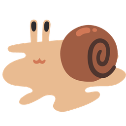 melting face and snail