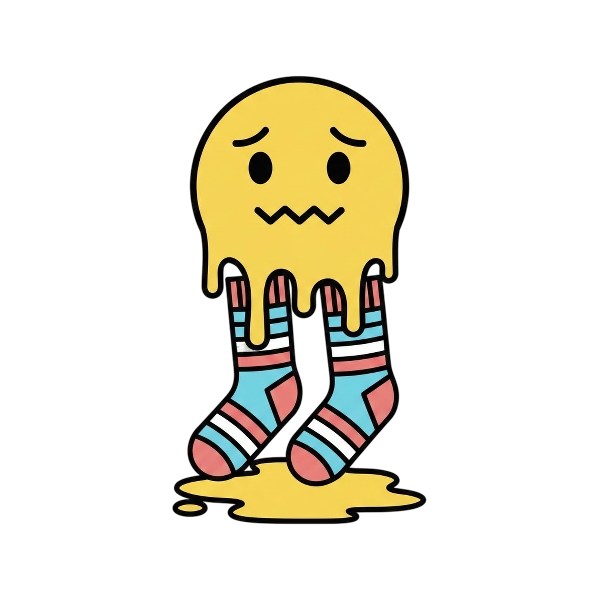 Melting face and Socks