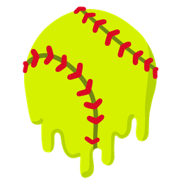melting face and softball