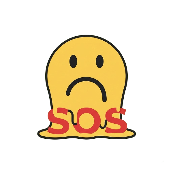 Melting face and SOS button