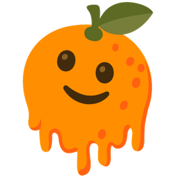 melting face and tangerine