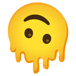 Melting face and Upside-down face