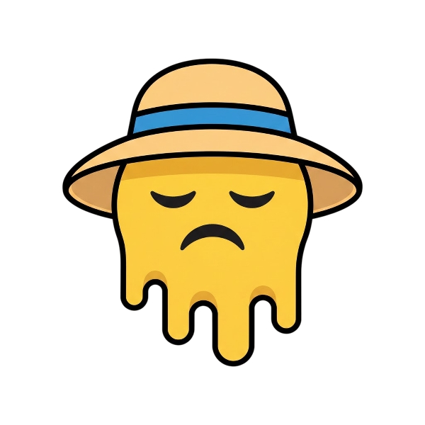 Melting face and Woman’s hat