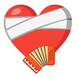 mending heart and accordion
