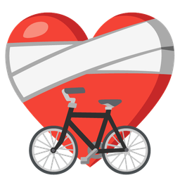 mending heart and bicycle
