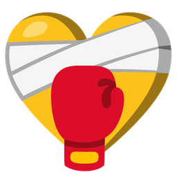 mending heart and boxing glove