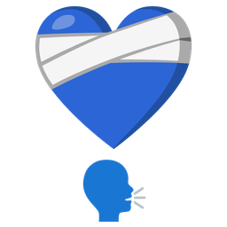 Mending heart and Busts in silhouette