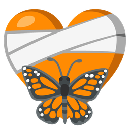 mending heart and butterfly