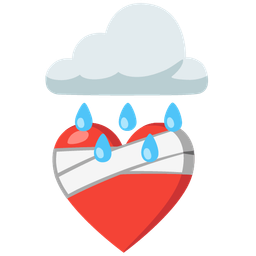 mending heart and cloud with rain