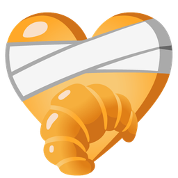mending heart and croissant