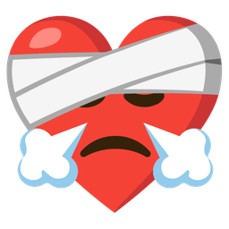 mending heart and face with steam from nose