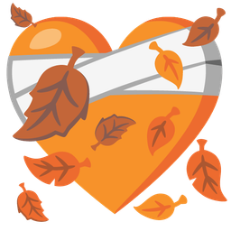 mending heart and fallen leaf