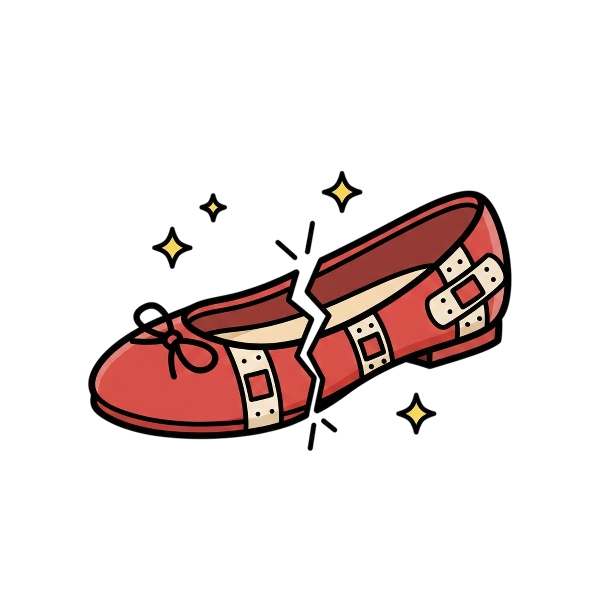 Mending heart and Flat shoe