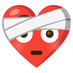 mending heart and flushed face