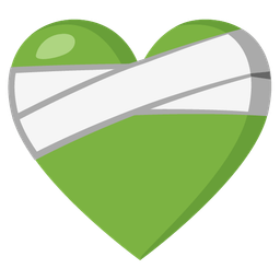 mending heart and green heart