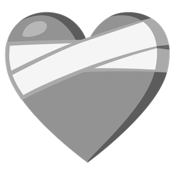 mending heart and grey heart