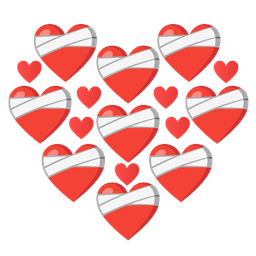 mending heart and heart suit