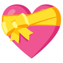 mending heart and heart with ribbon