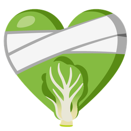 mending heart and leafy green