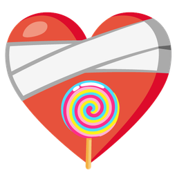 mending heart and lollipop
