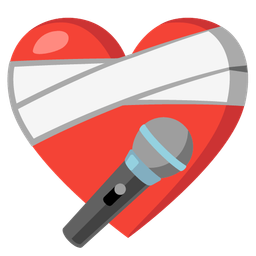 mending heart and microphone