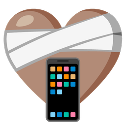 mending heart and mobile phone