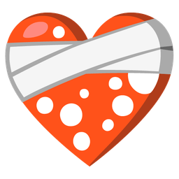 mending heart and mushroom