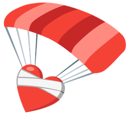mending heart and parachute