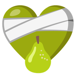 mending heart and pear